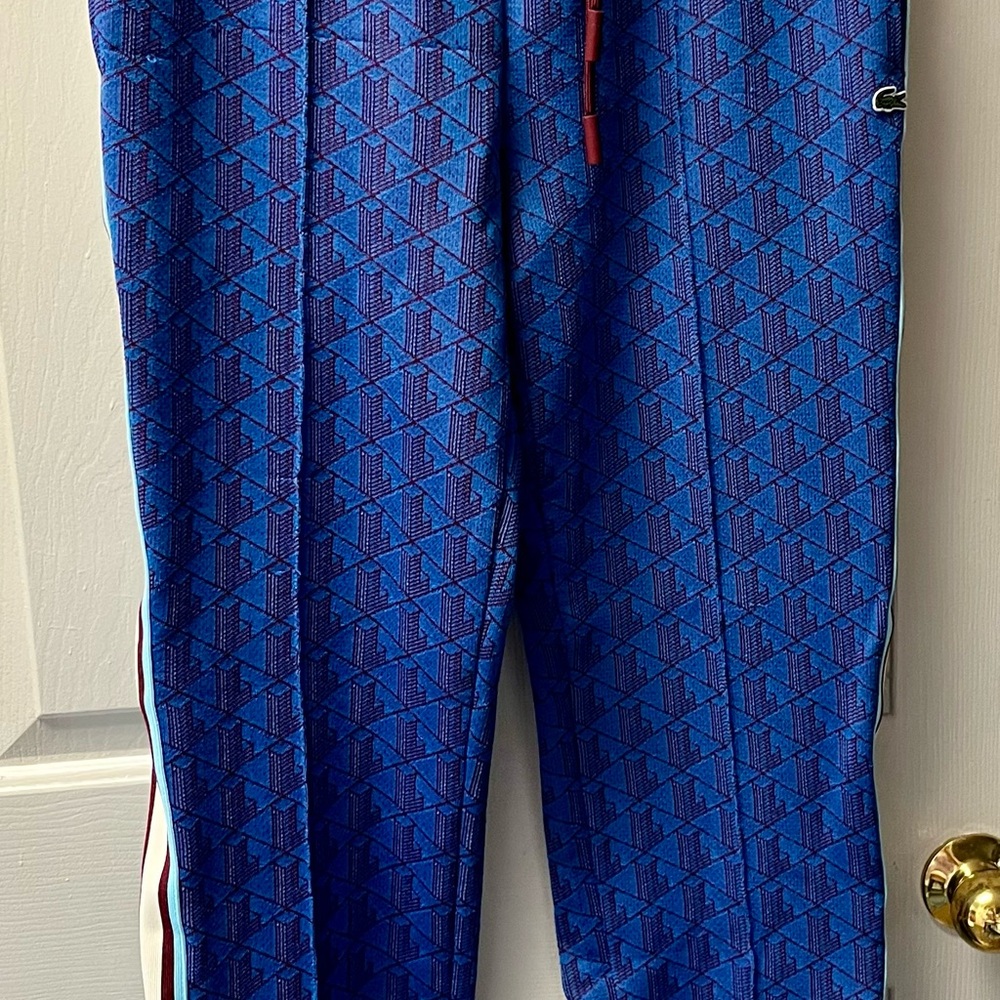Lacoste Blue Geometric Men's Joggers